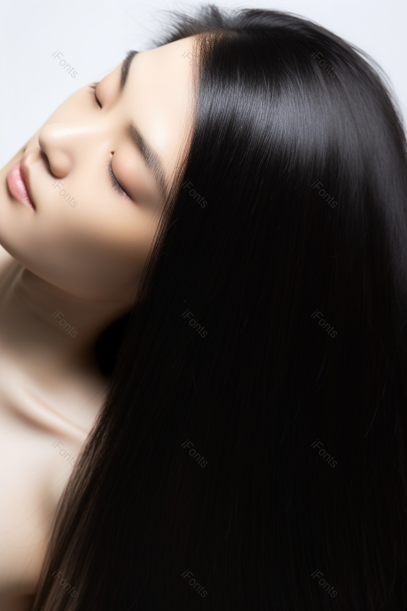 长发柔顺黑长直浓密黑发美女,高清,摄影图,摄影图片,图片大全,摄影图免费下载